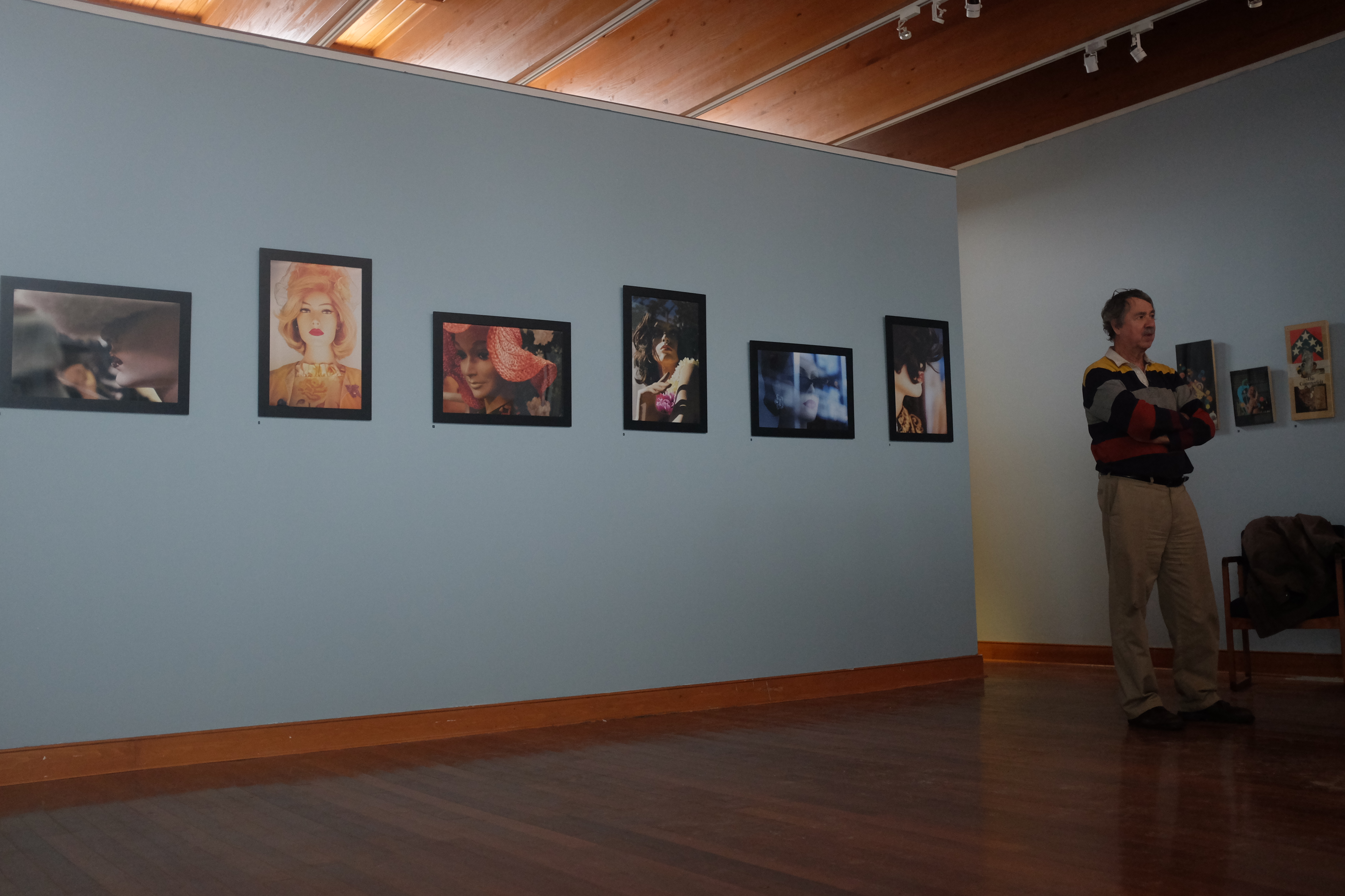 First floor of the newly constructed archival building of the Ukrainian Museum-Archives, with director Andrew Fedynsky in the foreground. 