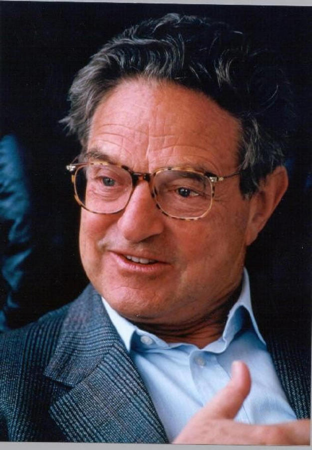 Portrait of George Soros from the early 1990s