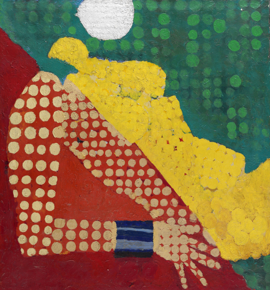 Blue bracelet, oil on canvas, 110 x 100 cm (1968)