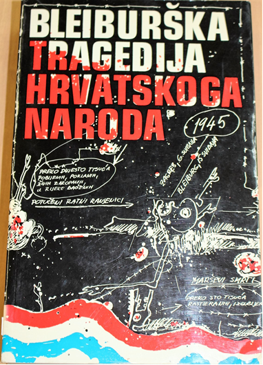 Naslovna stranica knjige Bleiburška tragedija hrvatskoga naroda. 