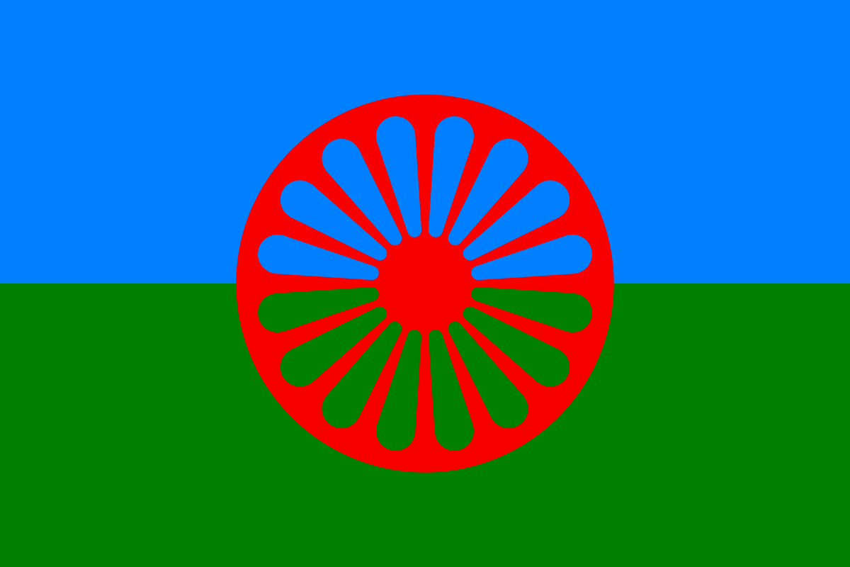 The flag of the International Romani Union