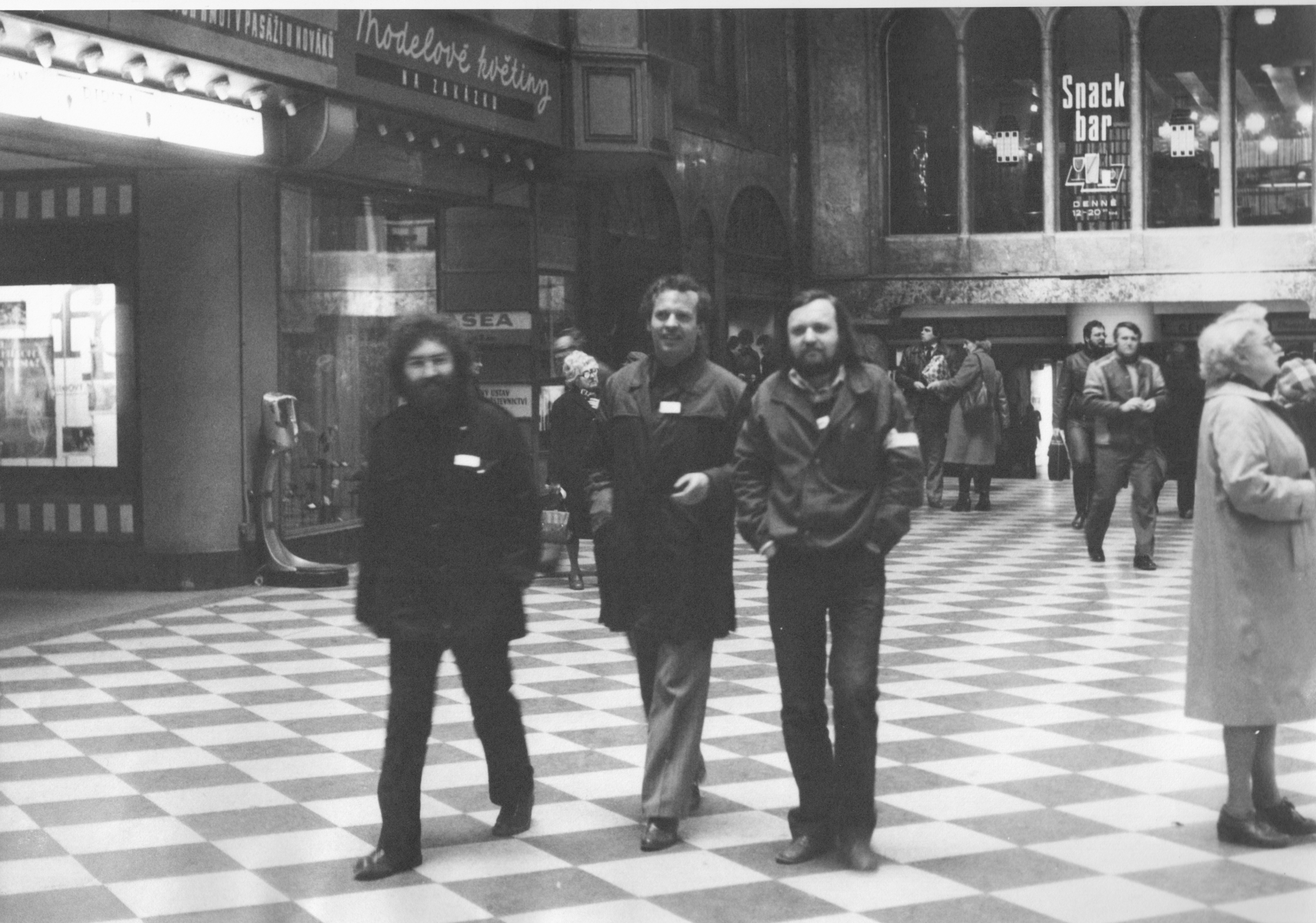 Joska Skalník, Karel Srp, and Vladimír Kouřil (from left to right) in 1982