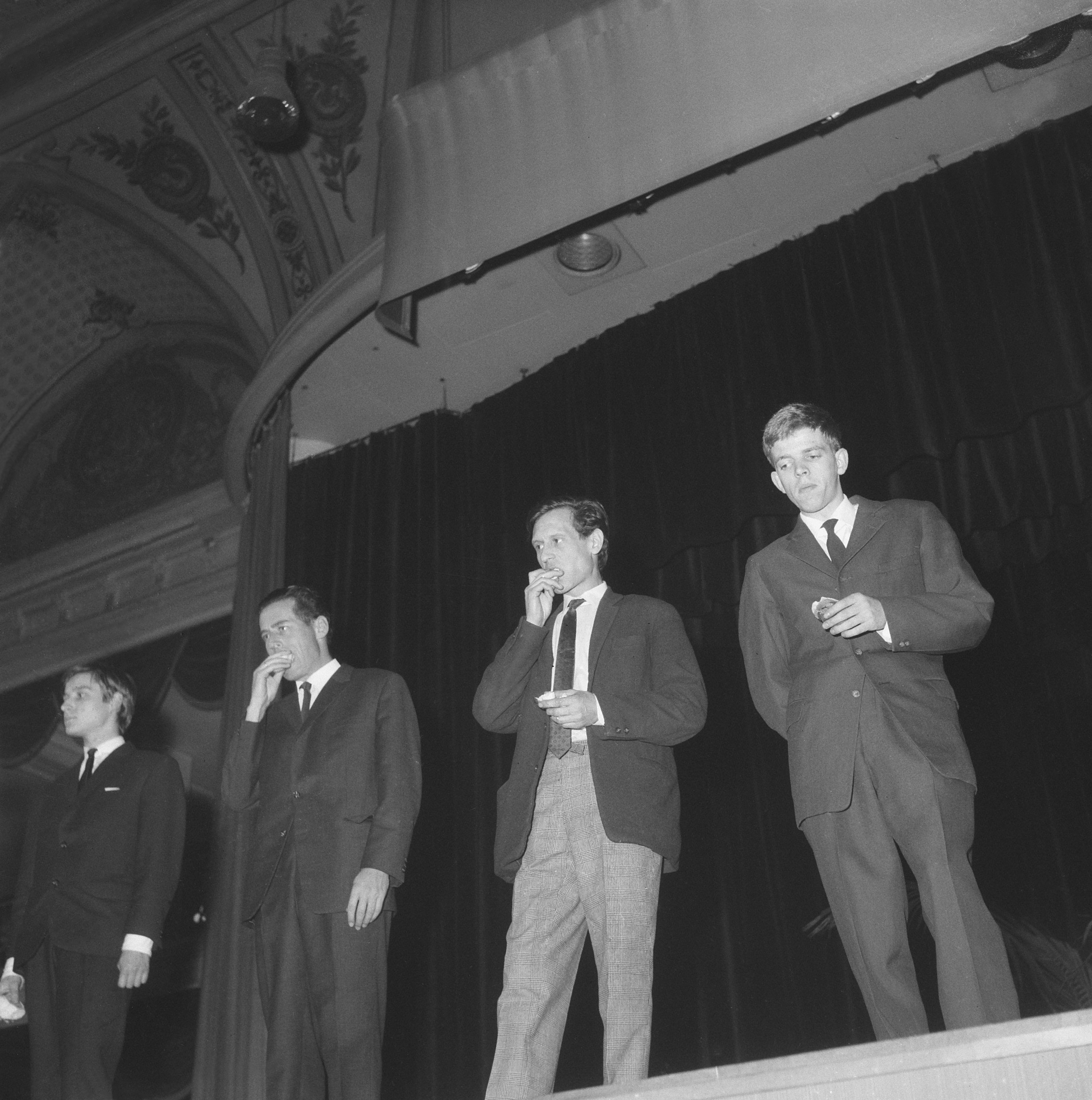 Fluxus manifestation (Concert for submarine sandwiches) in the Kurhaus Scheveningen (the Netherlands), 1964 (Illustrative photo)