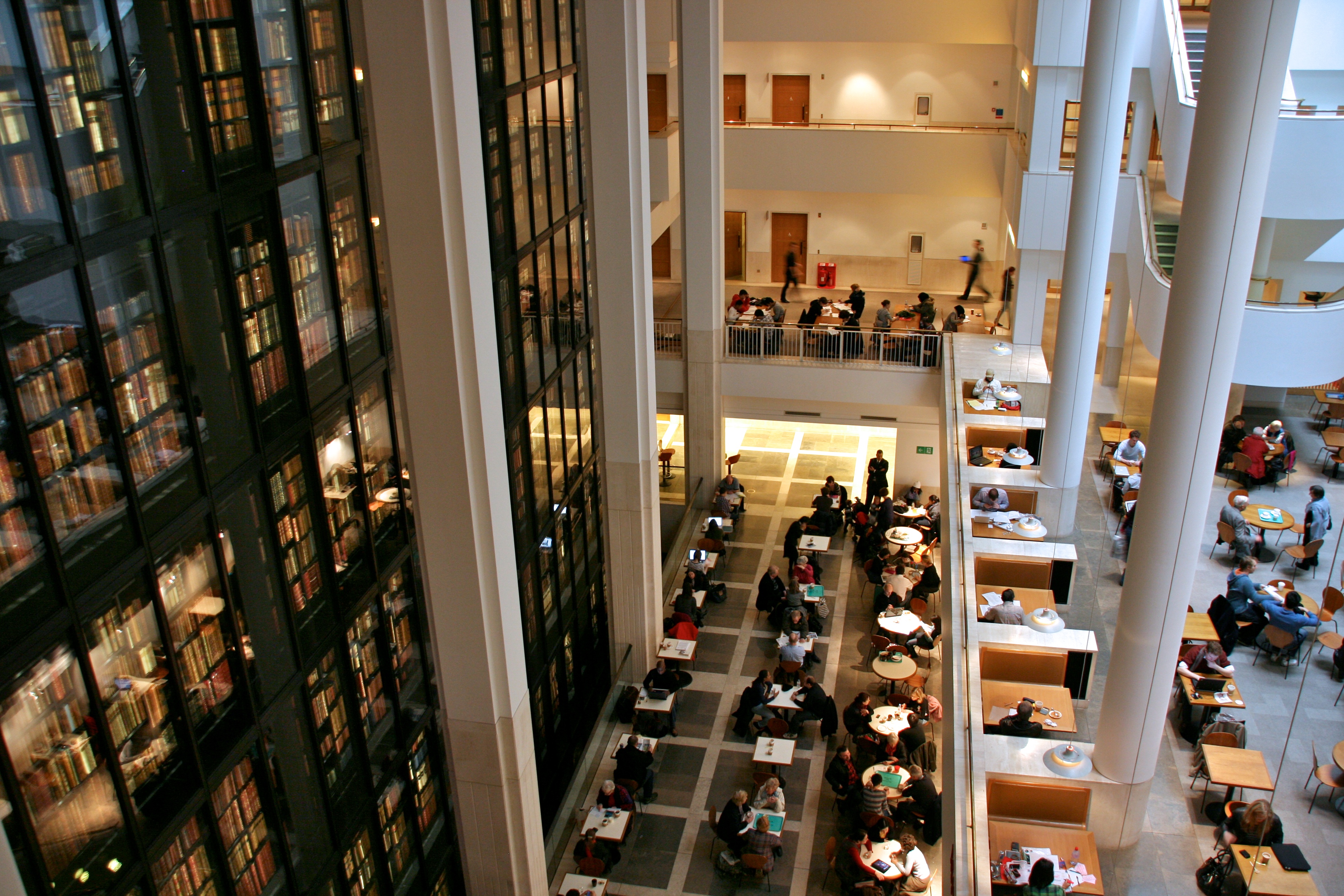 The British Library reading rooms.