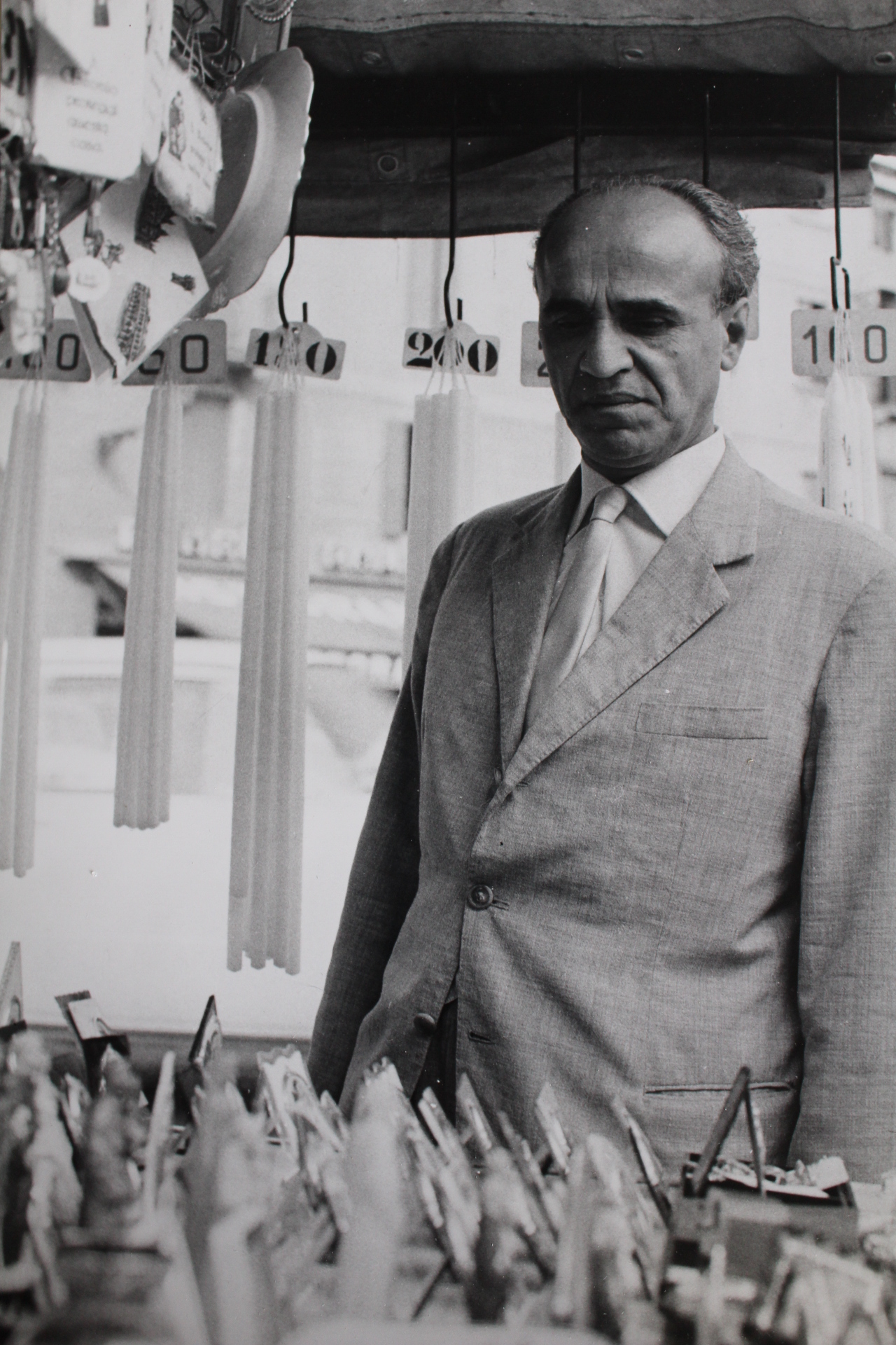 Nikola Čolak at Piazza del Santo before basilica of St Anthony of Padua in September 1966 after his departure to exile